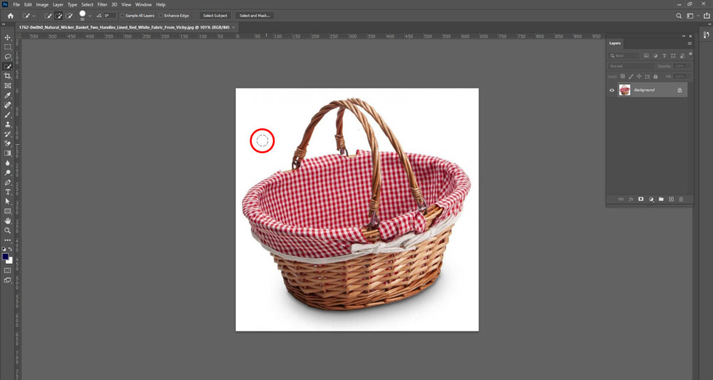 How to get rid of the background of a picture in photoshop