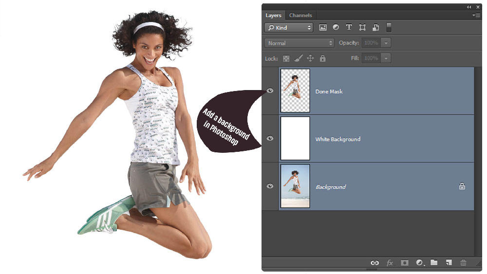 How To Insert Image In Photoshop On Top Of The Background
