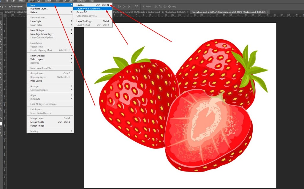 How To Insert Image In Photoshop On Top Of The Background
